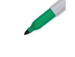 Sharpie Permanent Markers, Fine Tip, Green, 12/Pack (30004)