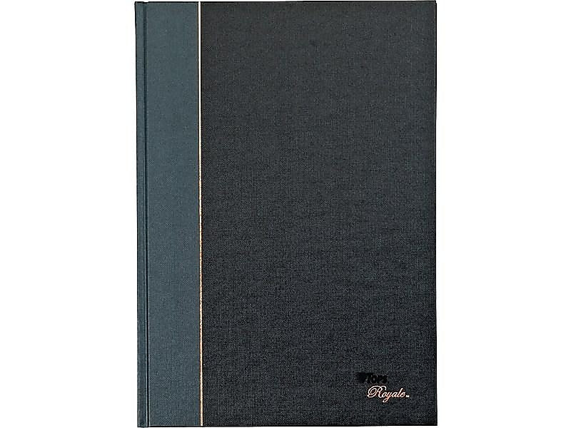 TOPS Royale Professional Notebooks, 8.25" x 11.75", College Ruled, 96 Sheets, Black (25232)