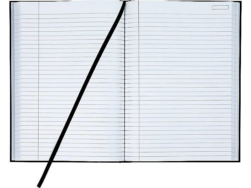 TOPS Royale Professional Notebooks, 8.25" x 11.75", College Ruled, 96 Sheets, Black (25232)