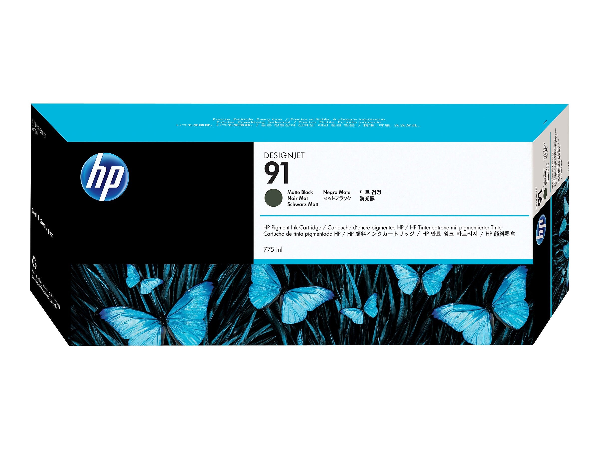 HP 91 Black Matte Standard Yield Ink Cartridge (C9464A)