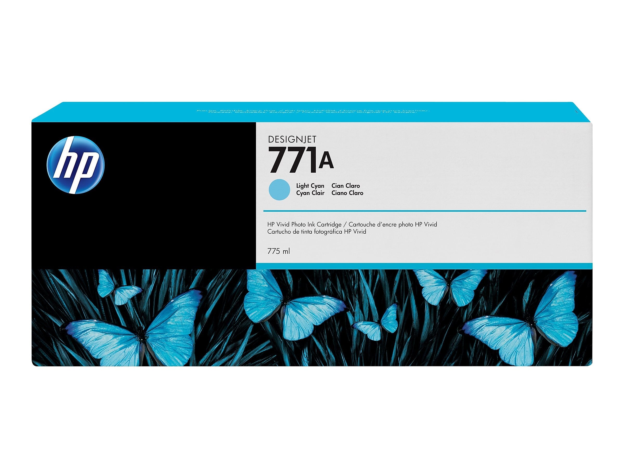 HP 771A Light Cyan Standard Yield Ink Cartridge (B6Y20A)