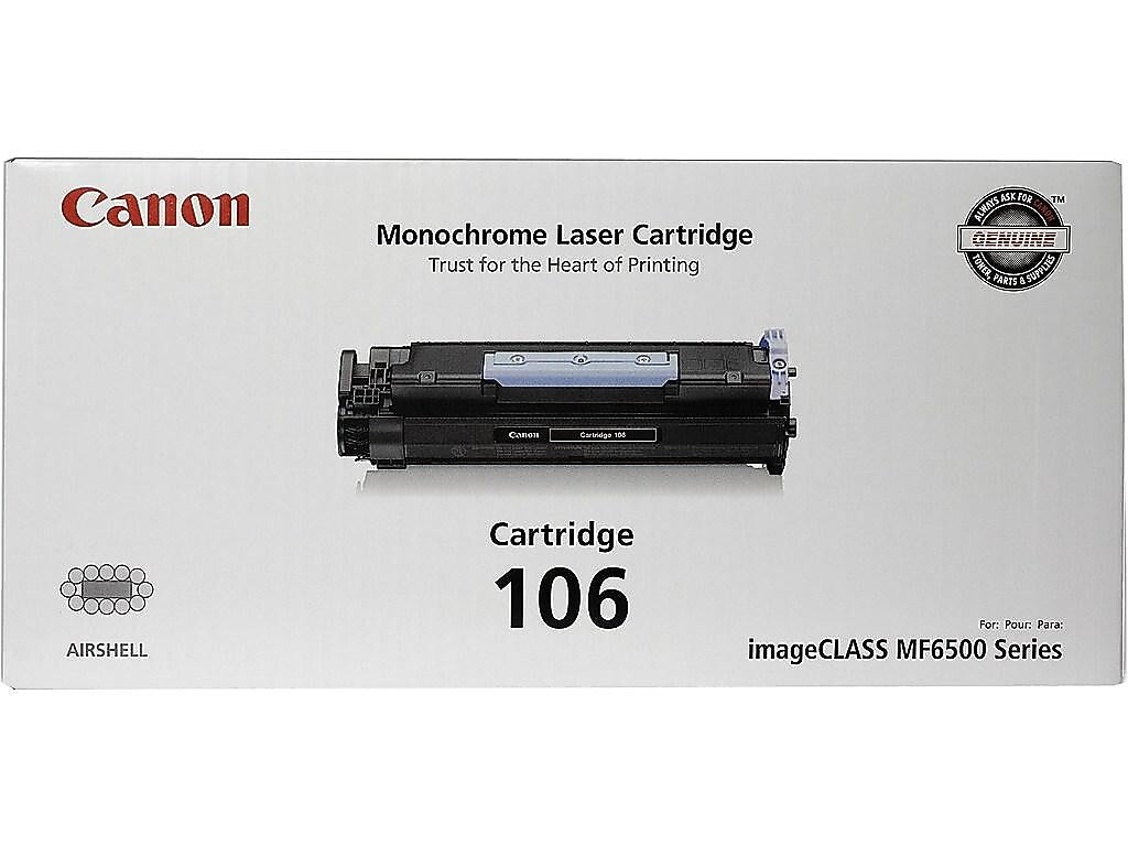 Canon 106 Black Standard Yield Toner Cartridge (0264B001AA)