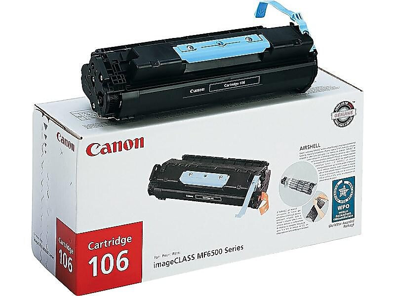 Canon 106 Black Standard Yield Toner Cartridge (0264B001AA)