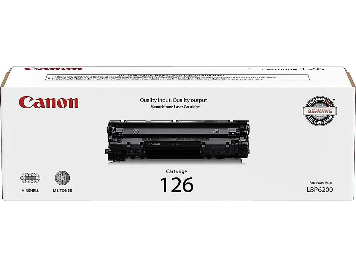 Canon 126 Black Standard Yield Toner Cartridge (3483B001)