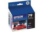 Epson T79 Black/Cyan/Magenta High Yield Ink Cartridge, 3/Pack