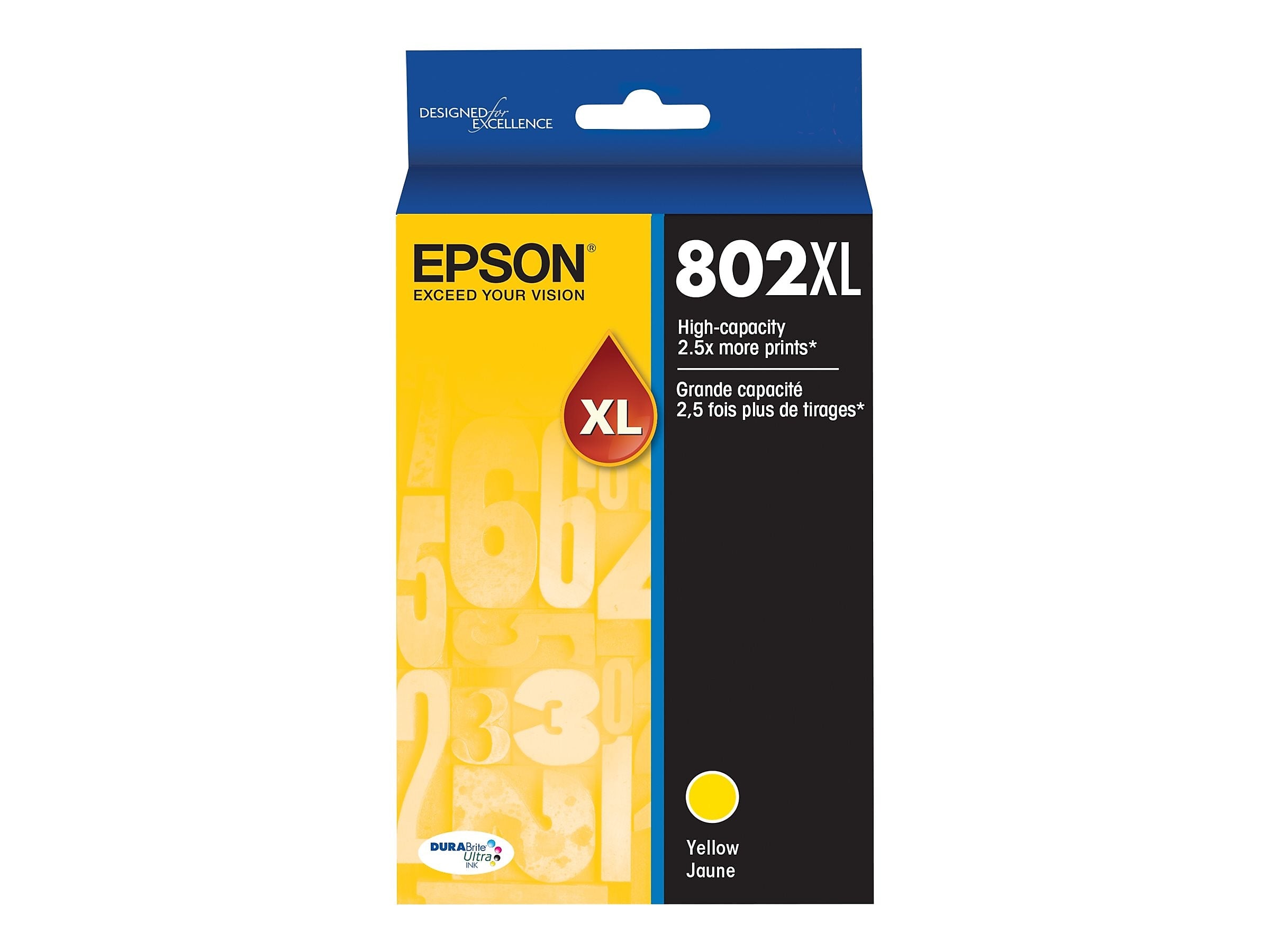 Epson T802XL Yellow High Yield Ink Cartridge   (T802XL420-S)