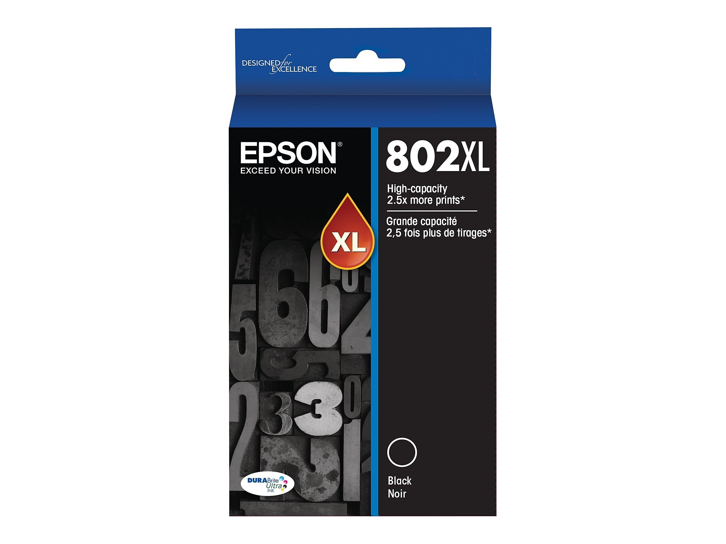 Epson T802XL Black High Yield Ink Cartridge   (T802XL120-S)