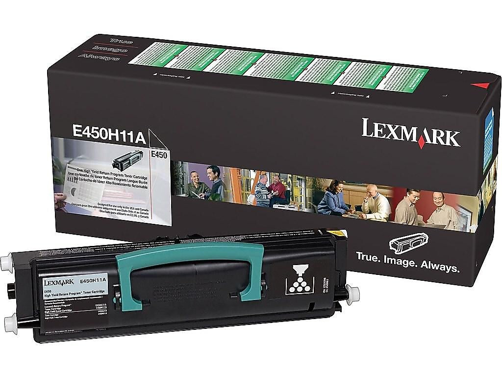 Lexmark E450 Black High Yield Toner Cartridge, Prints Up to 11,000 Pages (E450H11A)