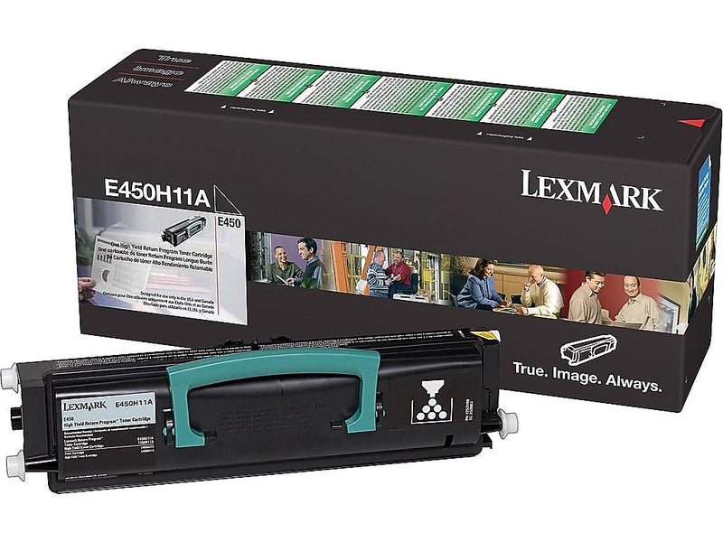 Lexmark E450 Black High Yield Toner Cartridge, Prints Up to 11,000 Pages (E450H11A)