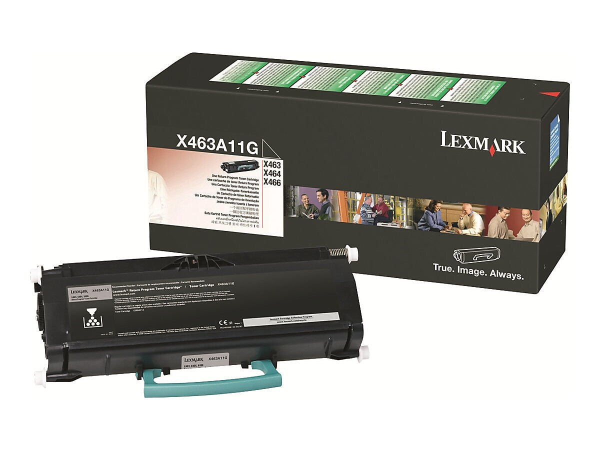 Lexmark X463 Black Standard Yield Toner Cartridge, Prints Up to 3,500 Pages
