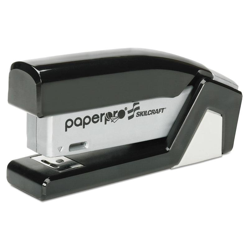 AbilityOne PaperPro Spring Powered Desktop Stapler, Fastening Capacity 15 Sheets/20 lb., Gray/Black