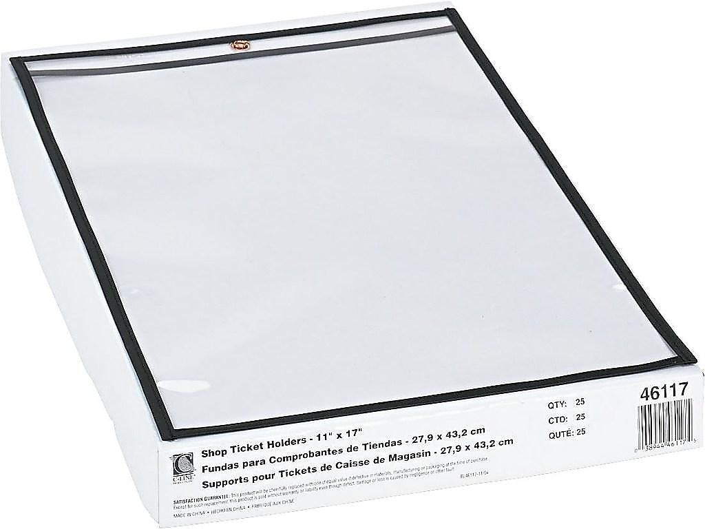 C-Line Job Ticket Holders, 11" x 17", Clear, 25/Box (46117)