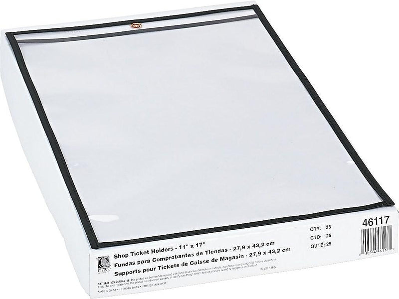 C-Line Job Ticket Holders, 11" x 17", Clear, 25/Box (46117)