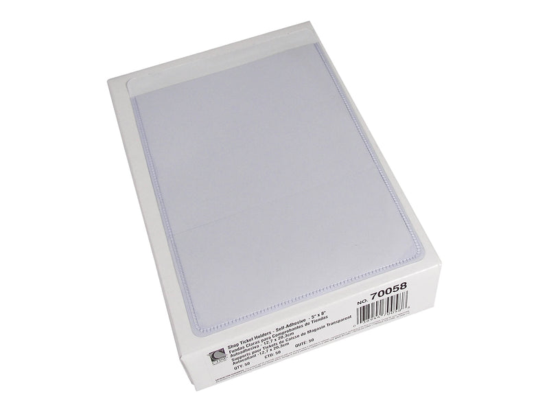 C-Line Job Ticket Holders, 5" x 8", Clear, 50/Box (70058)