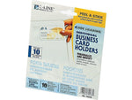 C-Line Self-Adhesive Business Card Holders, 2" x 3.5", Clear, 10/Pack (AVE70238)