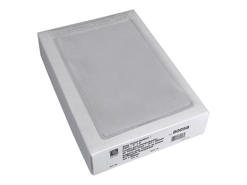 C-Line Job Ticket Holders, 5" x 8", Clear, 50/Box (80058)