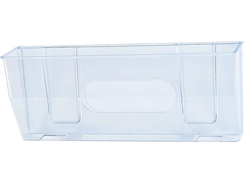 Staples 1-Pocket Plastic Wall File,  Clear (20477/50101)