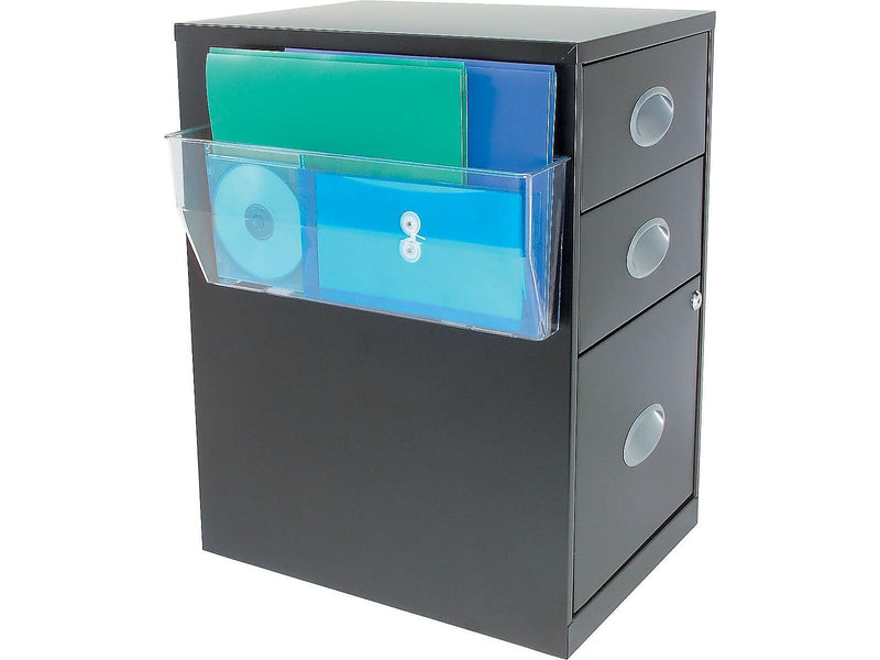 Staples 1-Pocket Plastic Wall File,  Clear (20477/50101)