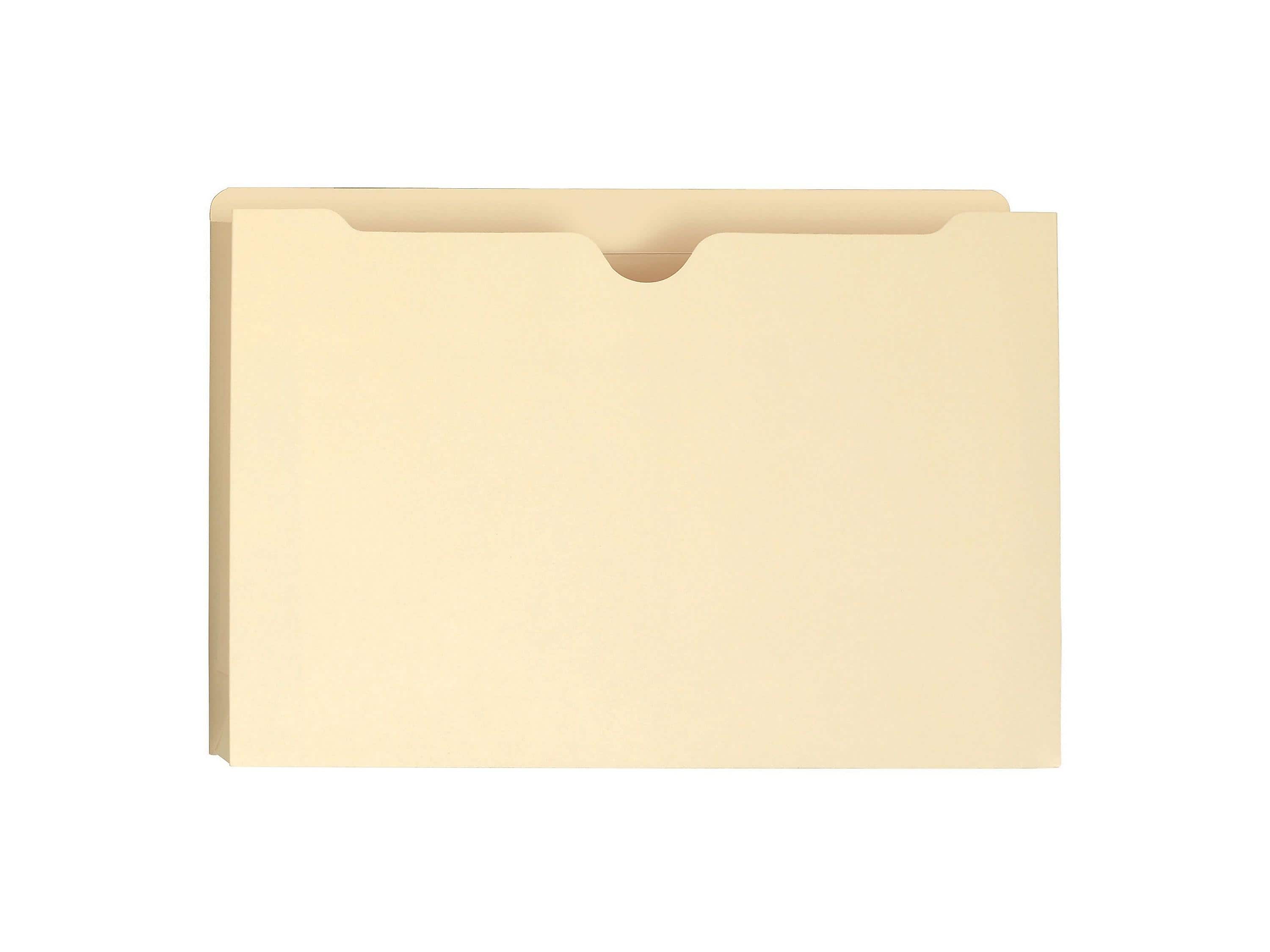 Smead® File Jacket, Reinforced Tab, 1" Expansion, Legal Size, Manila, 50/Box (76520)