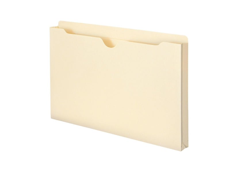 Smead® File Jacket, Reinforced Tab, 1" Expansion, Legal Size, Manila, 50/Box (76520)