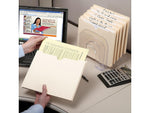 Smead File Jacket, Reinforced Tab, 1-1/2" Expansion, Legal Size, Manila, 50/Box (76540)