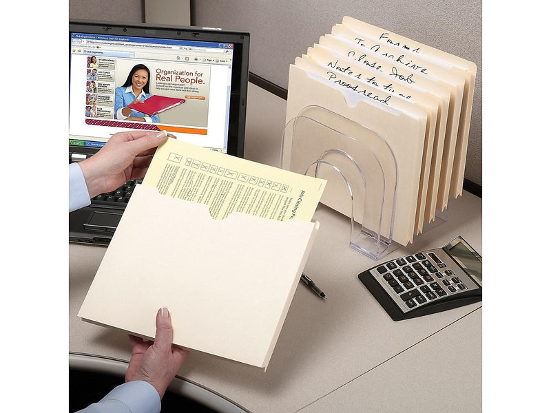 Smead File Jacket, Reinforced Tab, 1-1/2" Expansion, Legal Size, Manila, 50/Box (76540)