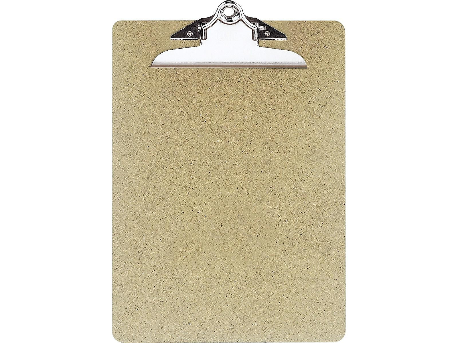 Officemate Hardboard Clipboards, Letter Size, Brown, 3/Pack (83505/83130)