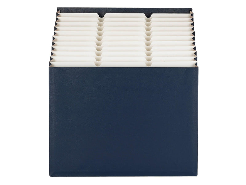 Smead Secure Stadium File, Letter Size, 12-Pocket, Navy Blue (70211)