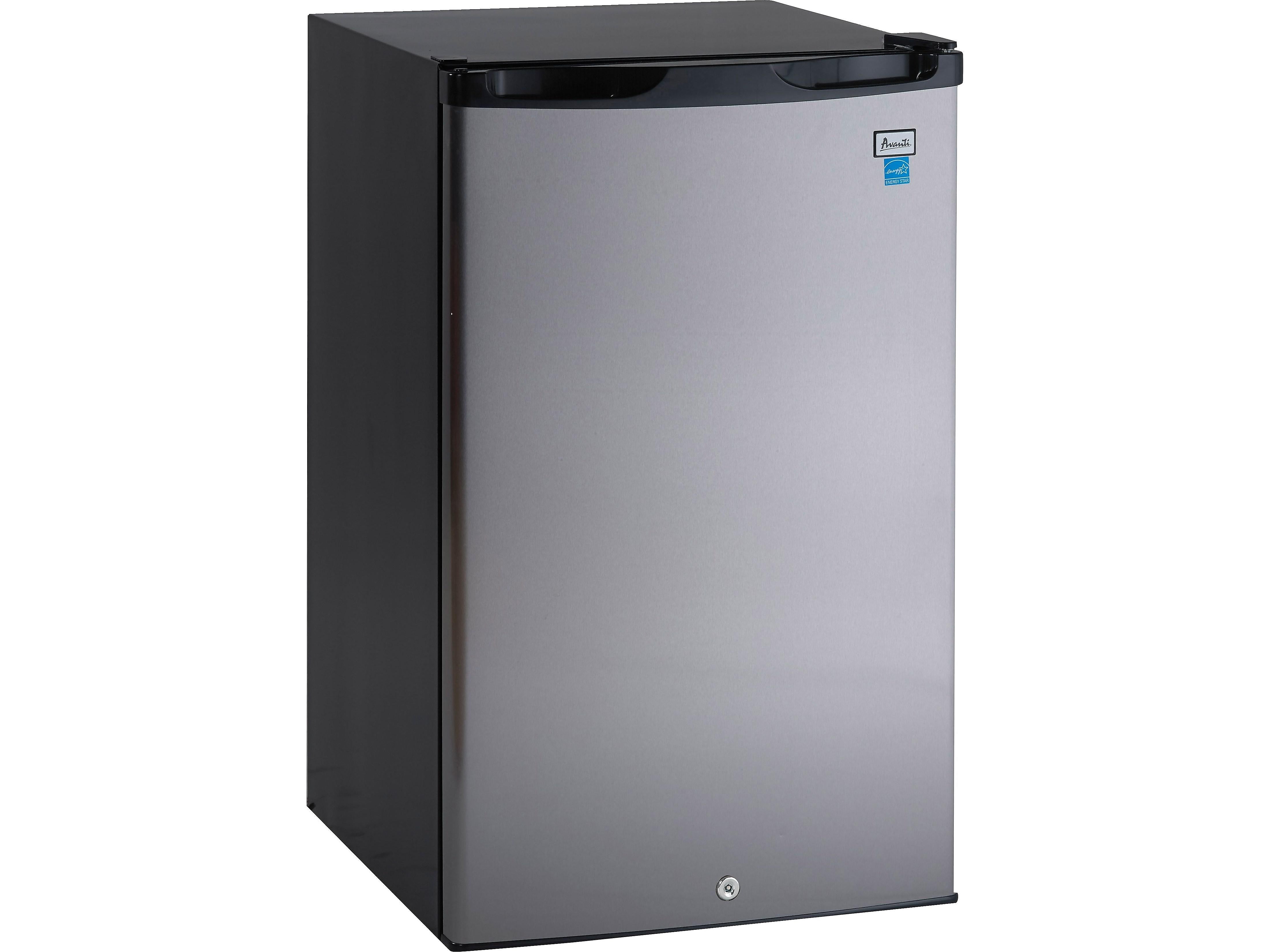 Avanti 4.4 Cu. Ft. Refrigerator, Black/Stainless Steel (AR4456SS)