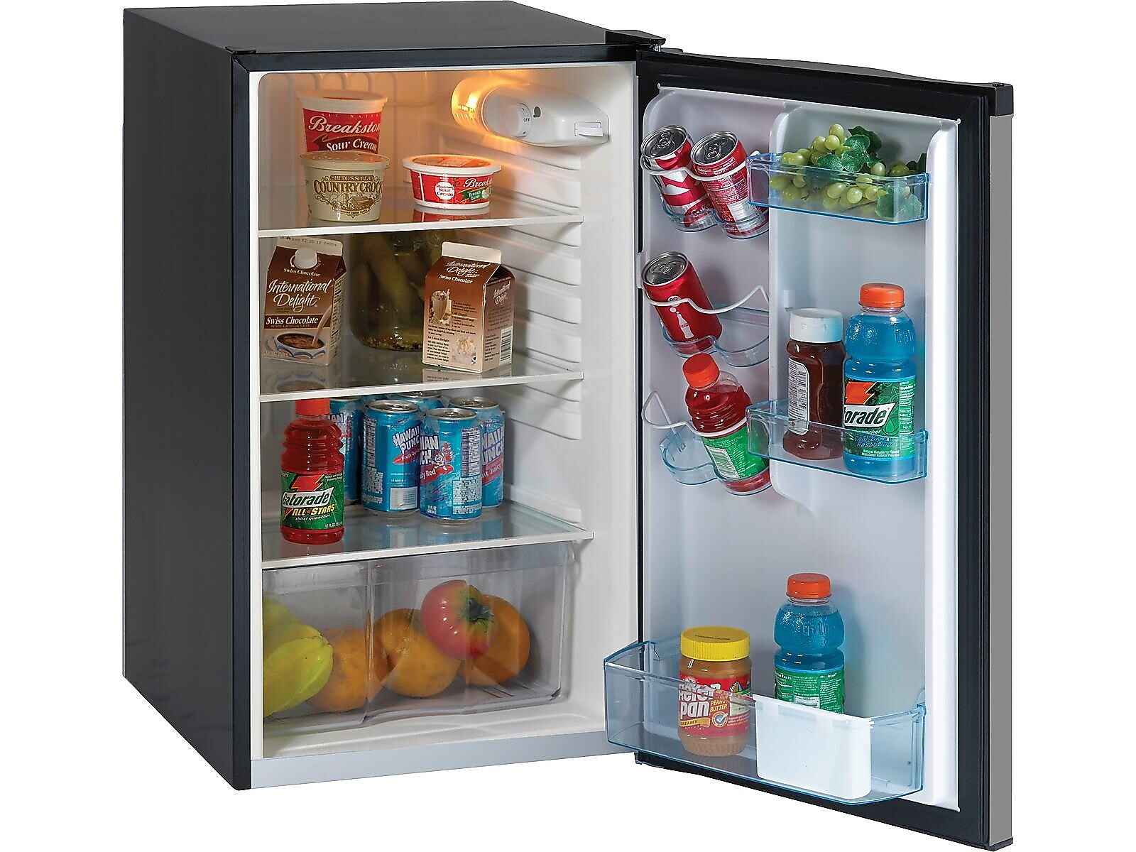 Avanti 4.4 Cu. Ft. Refrigerator, Black/Stainless Steel (AR4456SS)