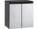 Avanti 5.5 Cu. Ft. Refrigerator w/Freezer, Black/Stainless Steel (RMS551SS)
