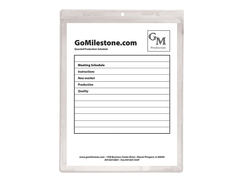 C-Line Job Ticket Holders, 9" x 12", Clear, 50/Box (80912)