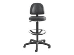 Safco Precision Armless Vinyl Drafting Chair, Black (3406BL)
