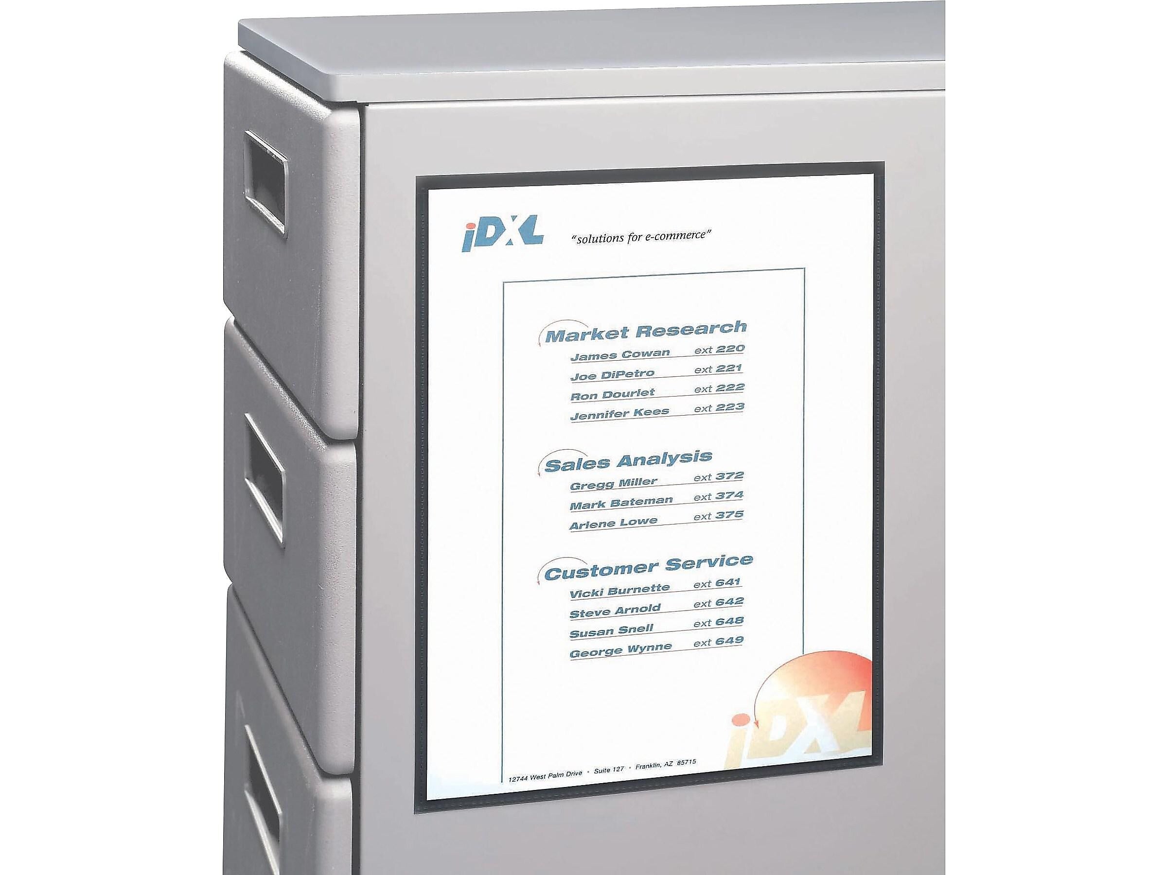 C-Line Cubicle Keepers Sheet Protector, 8.5" x 11" (US letter), Clear, 25/Box (CLI37991)