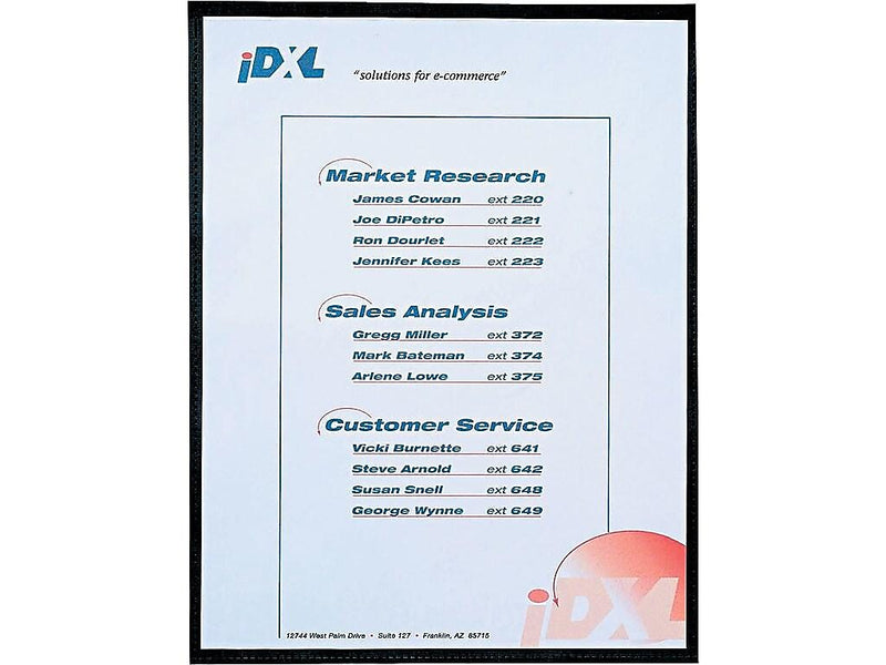 C-Line Cubicle Keepers Sheet Protector, 8.5" x 11" (US letter), Clear, 25/Box (CLI37991)
