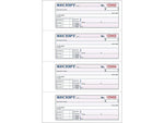 Adams 3-Part Carbonless Receipts Hardbound Book, 2.75"L x 7"W, 200 Forms/Hardbound Book (TCH1185)