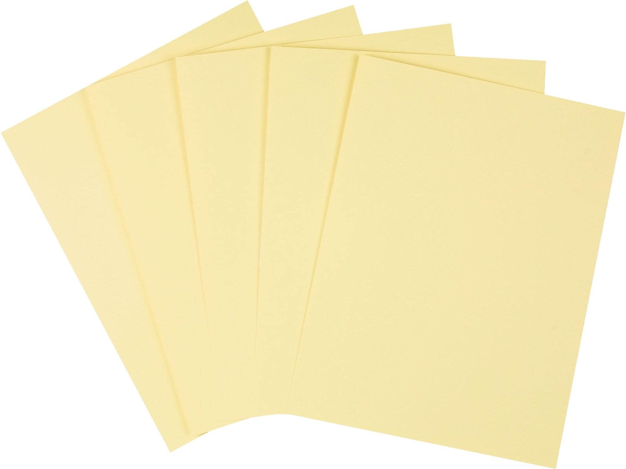 Staples 67 lb. Cardstock Paper, 8.5" x 11", Yellow, 250 Sheets/Pack (82993)