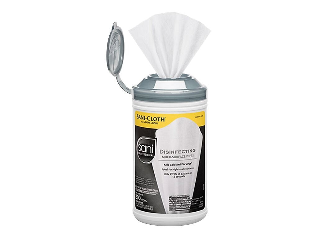 Sani-Cloth Professional Disinfecting Wipes, 200 Wipes/Container, 200/Pack (P22884)