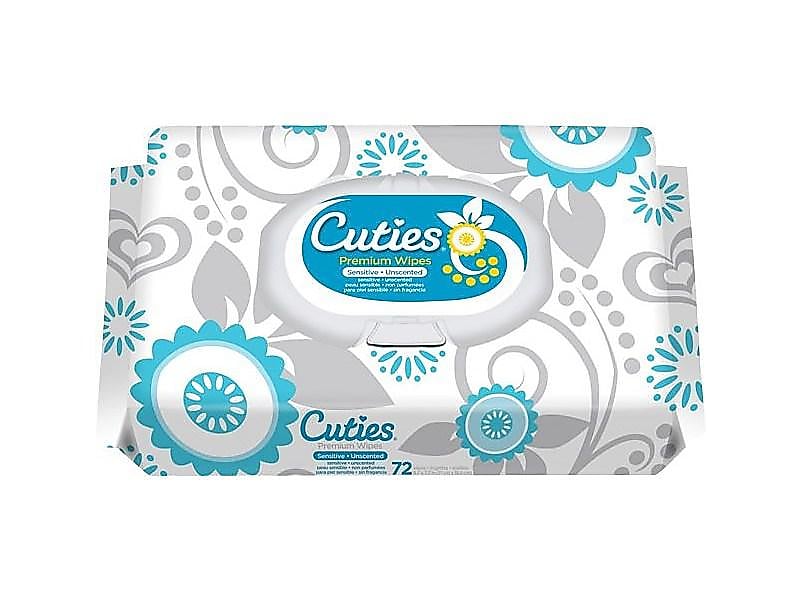 Cuties Sensitive Unscented Baby Wipes with Vitamin E and Aloe, 864 count (CR-16413/3/CR-1)