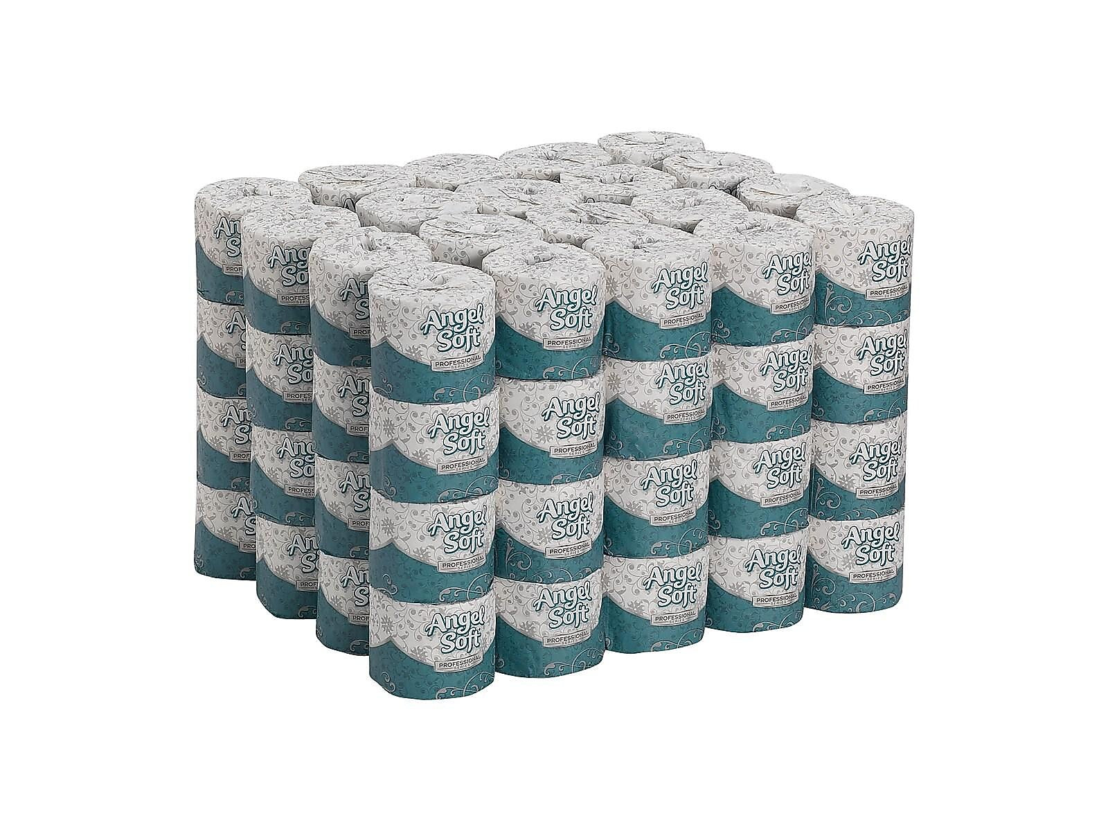 Angel Soft Professional Series Recycled Toilet Paper, 2-ply, White, 450 Sheets/Roll, 80 Rolls/Case (16880)