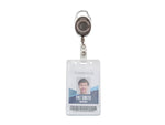 Advantus Badge Reels, Smoke, 12/Pack (75551)