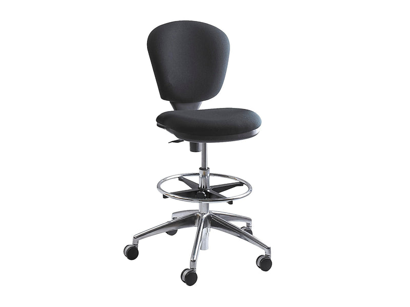 Safco Metro Extended-Height Acrylic Drafting Chair, Black (3442BL)