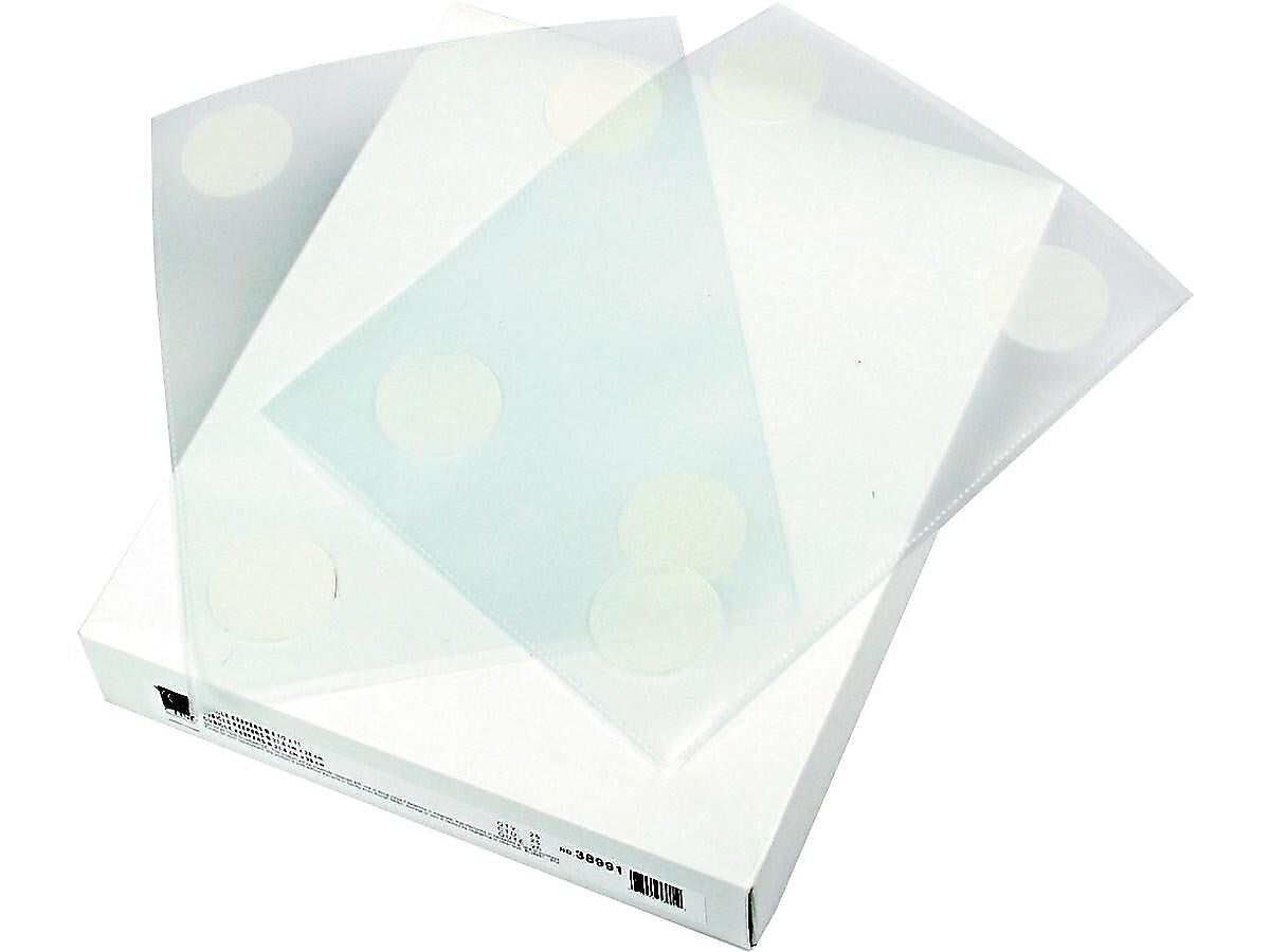 C-Line Cubicle Keepers Polypropylene File Pockets, Clear, 25/Box (CLI38991)