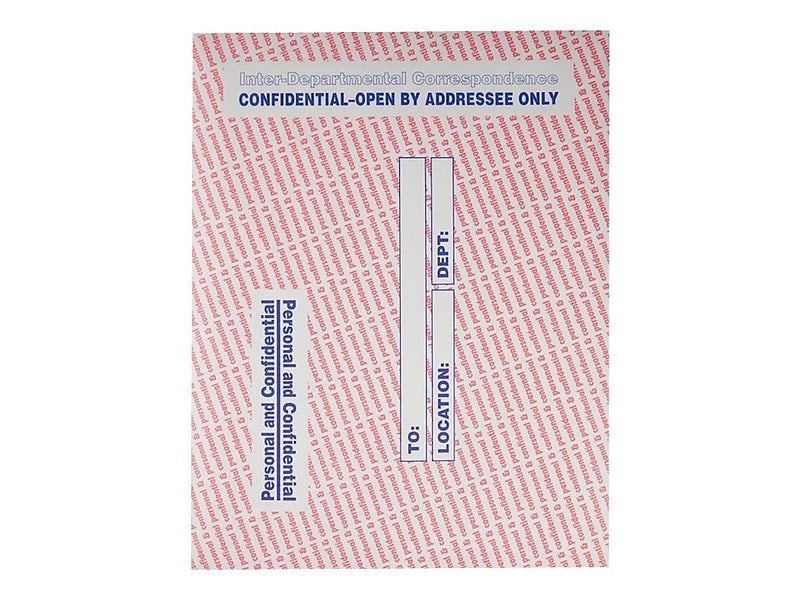 Quality Park Kraft Security Tinted Inter-Departmental Envelope 10" x 13", Multi Colors, 100/Box (QUA63778)