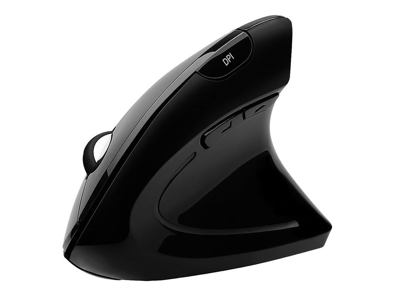 Adesso iMouse E10 Wireless Ergonomic Vertical Optical USB Mouse, Black (RG8162)
