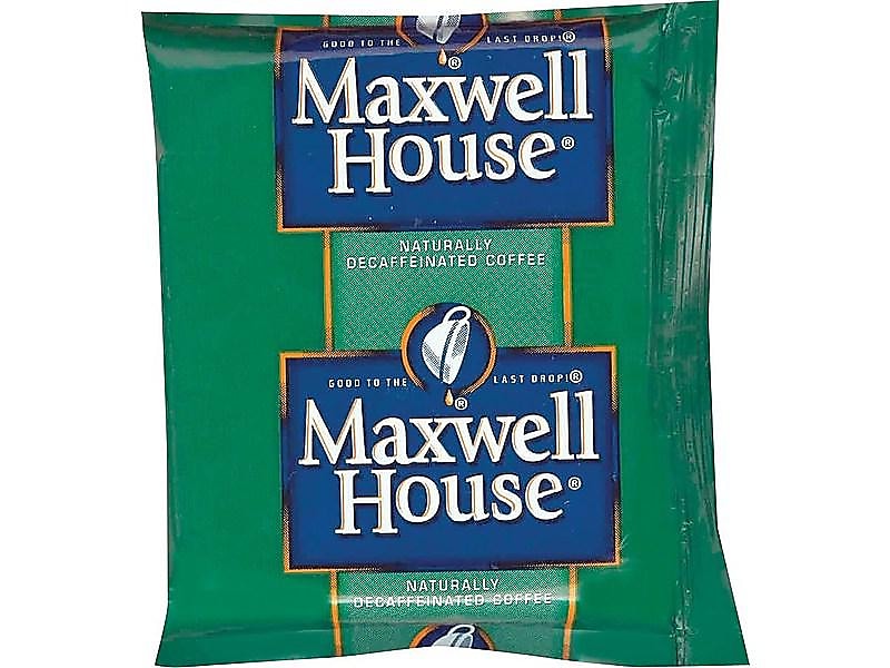 Maxwell House Arabica Decaf Ground Coffee, Medium, 42/Carton (390390)