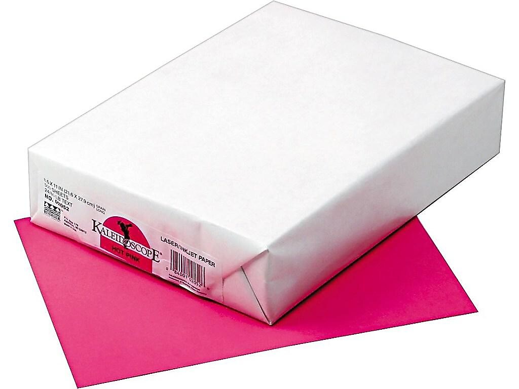 Pacon Kaleidoscope Multipurpose Paper, 24 lbs., 8.5" x 11", Hot Pink, 500/Ream (102052)
