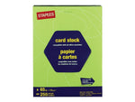 Staples Brights 65 lb. Cardstock Paper, 8.5" x 11", Bright Green, 250 Sheets/Pack (21103)