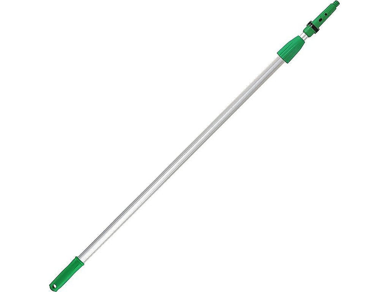 Unger OptiLoc 8' Telescoping Window Extension Pole, Aluminum, Silver/Green (EZ250)