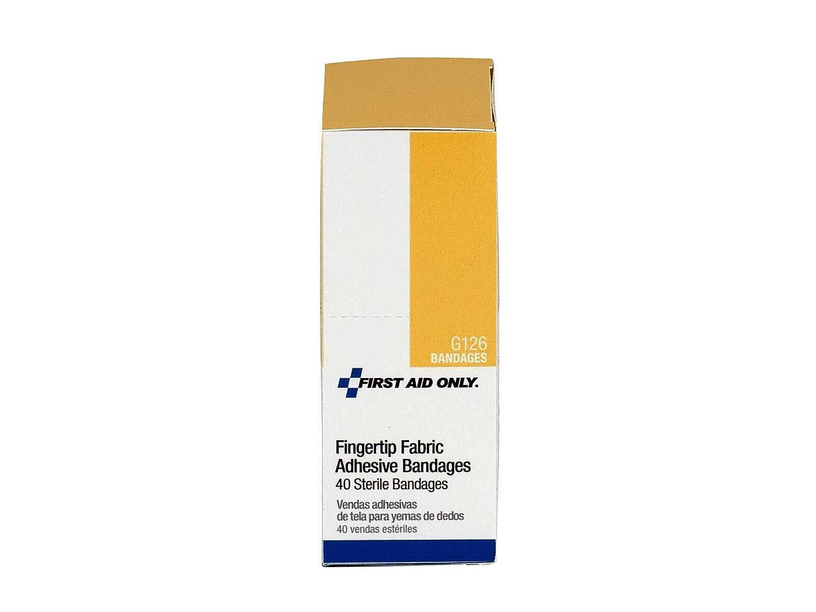 First Aid Only Fingertip Fabric Bandages, 40/Box (G126)